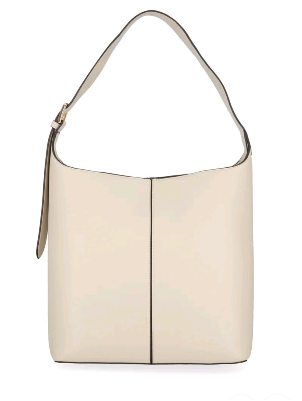 SHIVELY Bucket Handbag- Cream